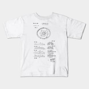 Rotary Pistol Engine Vintage Patent Hand Drawing Kids T-Shirt